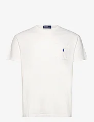 Polo Ralph Lauren - Classic Fit Cotton-Linen Pocket T-Shirt - short-sleeved t-shirts - ceramic white - 0