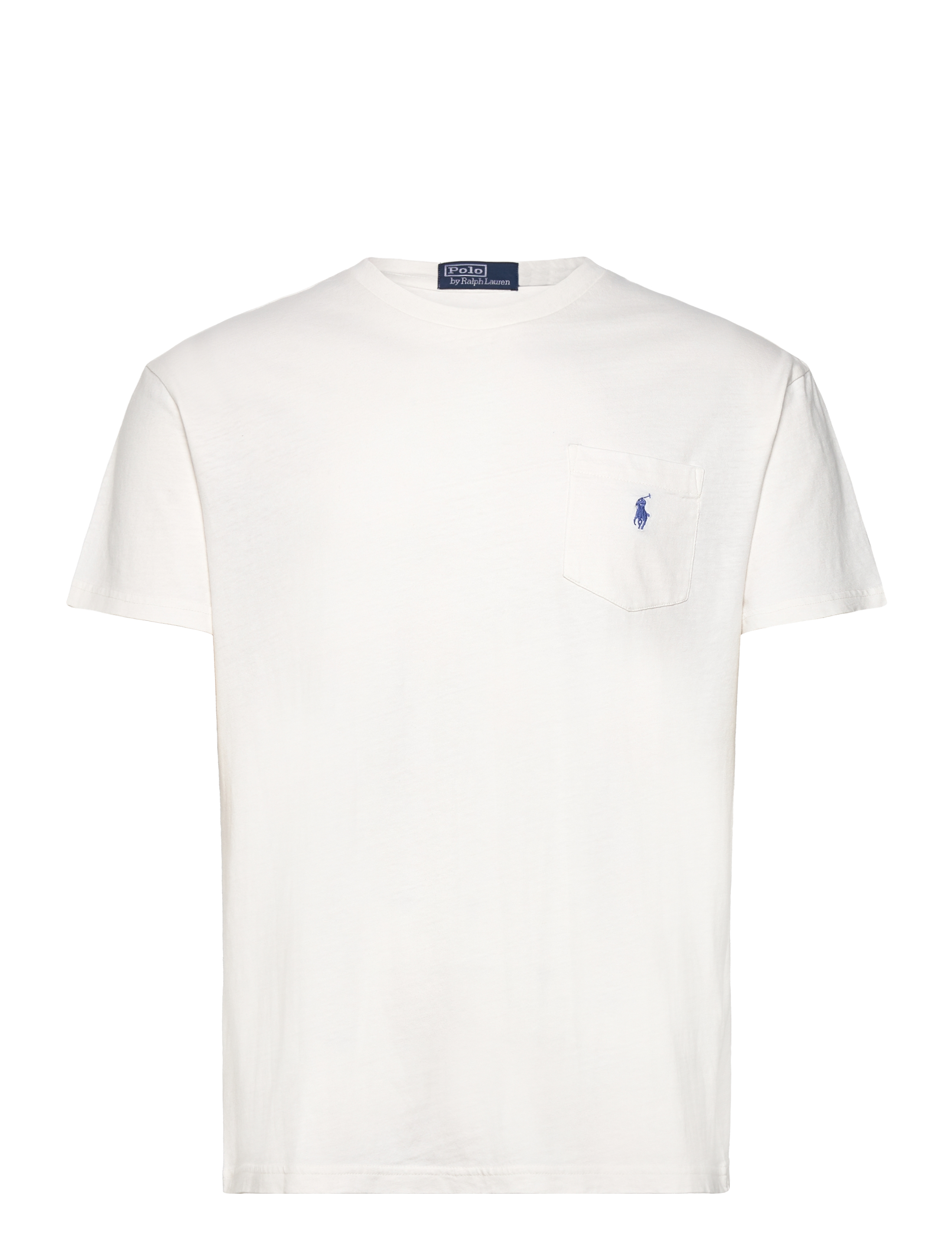 Polo Ralph Lauren - Classic Fit Cotton-Linen Pocket T-Shirt - ceramic white - 0