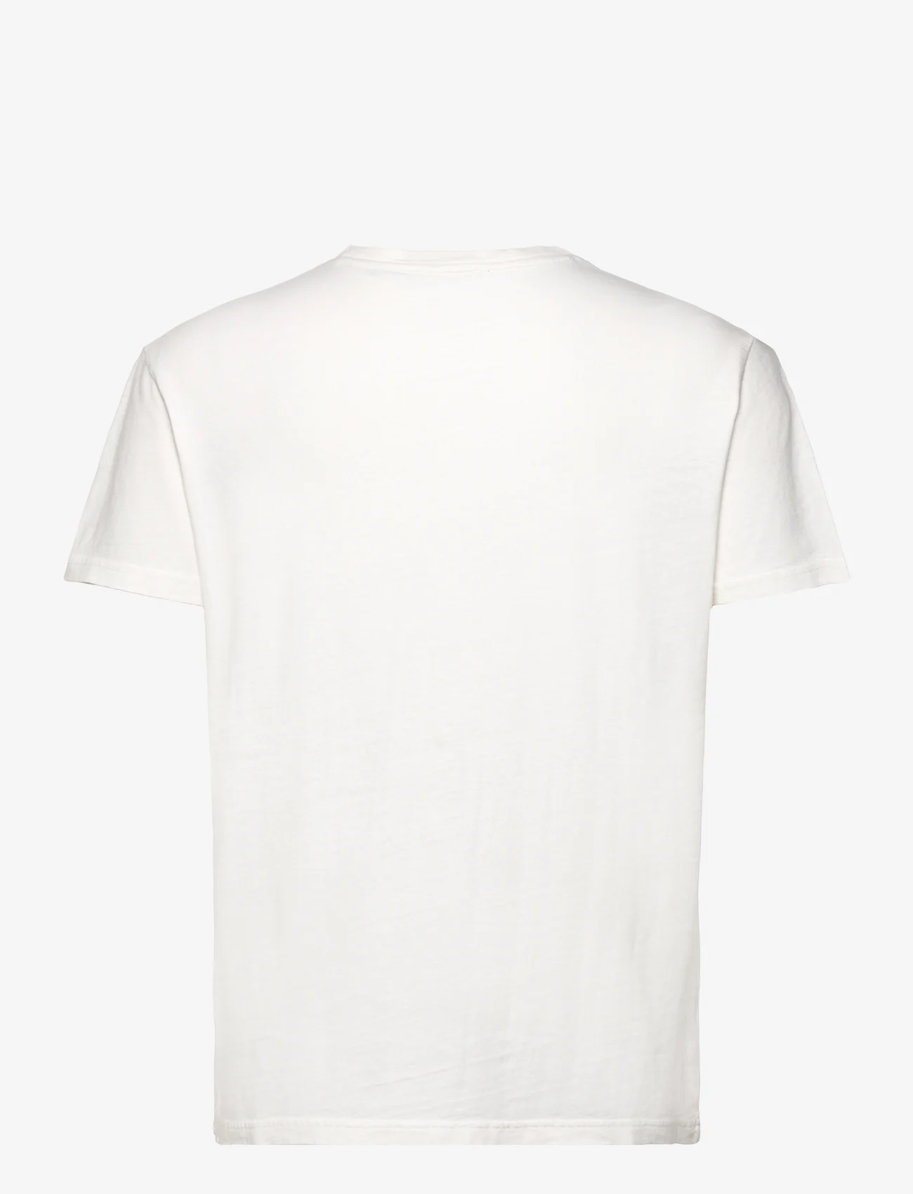 Polo Ralph Lauren - Classic Fit Cotton-Linen Pocket T-Shirt - short-sleeved t-shirts - ceramic white - 1