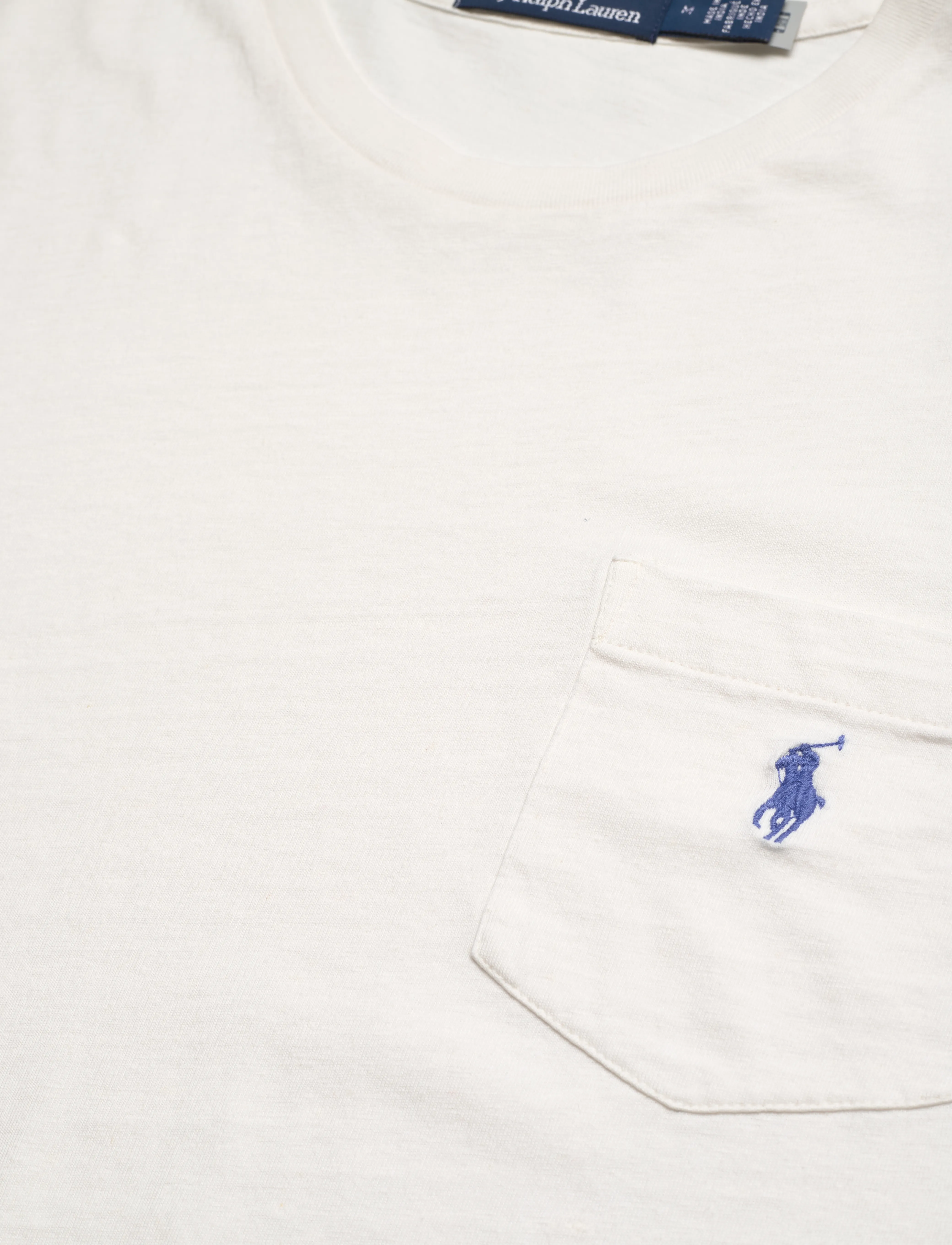 Polo Ralph Lauren - Classic Fit Cotton-Linen Pocket T-Shirt - ceramic white - 2