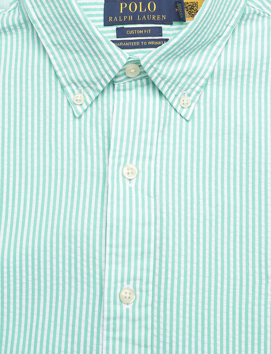 Polo Ralph Lauren - Custom Fit Striped Seersucker Shirt - 2604j keywest gre - 2