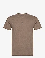 Custom Slim Fit Jersey Crewneck T-Shirt - DK TAUPE HEATHER