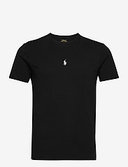 Custom Slim Fit Jersey Crewneck T-Shirt - POLO BLACK