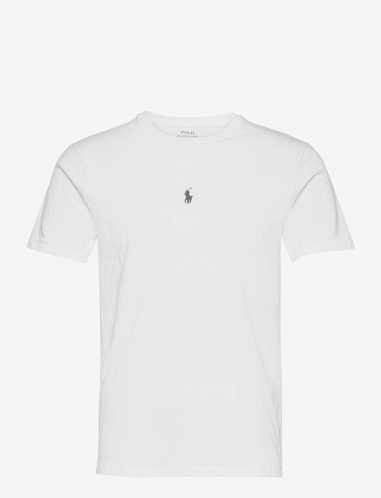 Polo Ralph Lauren - Custom Slim Fit Jersey Crewneck T-Shirt - kortærmede t-shirts - white - 1