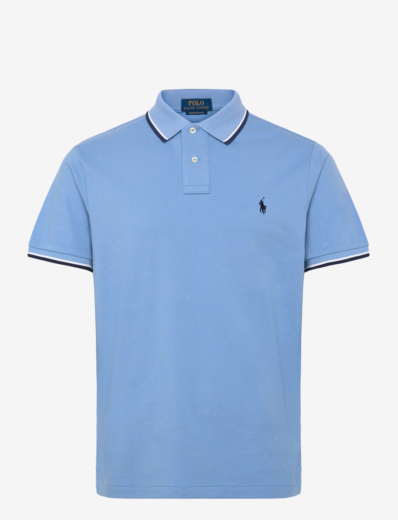 Polo Ralph Lauren - Custom Slim Fit Mesh Polo Shirt - kurzärmelig - bristol blue/c792 - 0