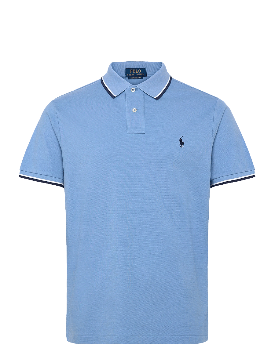 Polo Ralph Lauren - Custom Slim Fit Mesh Polo Shirt - short-sleeved polos - bristol blue/c792 - 0