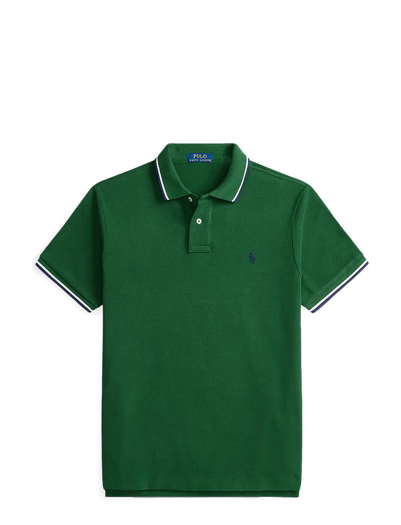 Polo Ralph Lauren - Custom Slim Fit Mesh Polo Shirt - lühikeste varrukatega polod - new forest/c7927 - 0