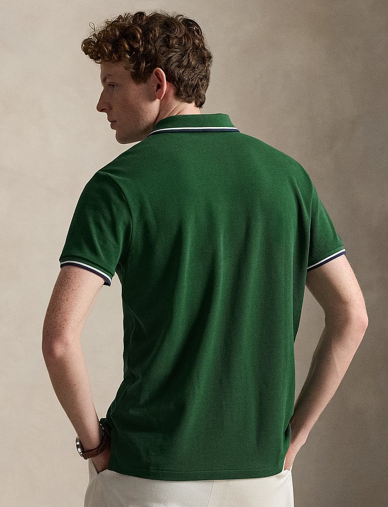 Polo Ralph Lauren - Custom Slim Fit Mesh Polo Shirt - lühikeste varrukatega polod - new forest/c7927 - 1