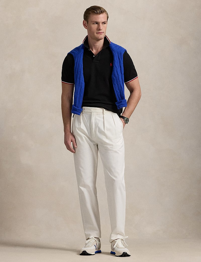 Polo Ralph Lauren - Custom Slim Fit Mesh Polo Shirt - kurzärmelig - polo black/c3870 - 0