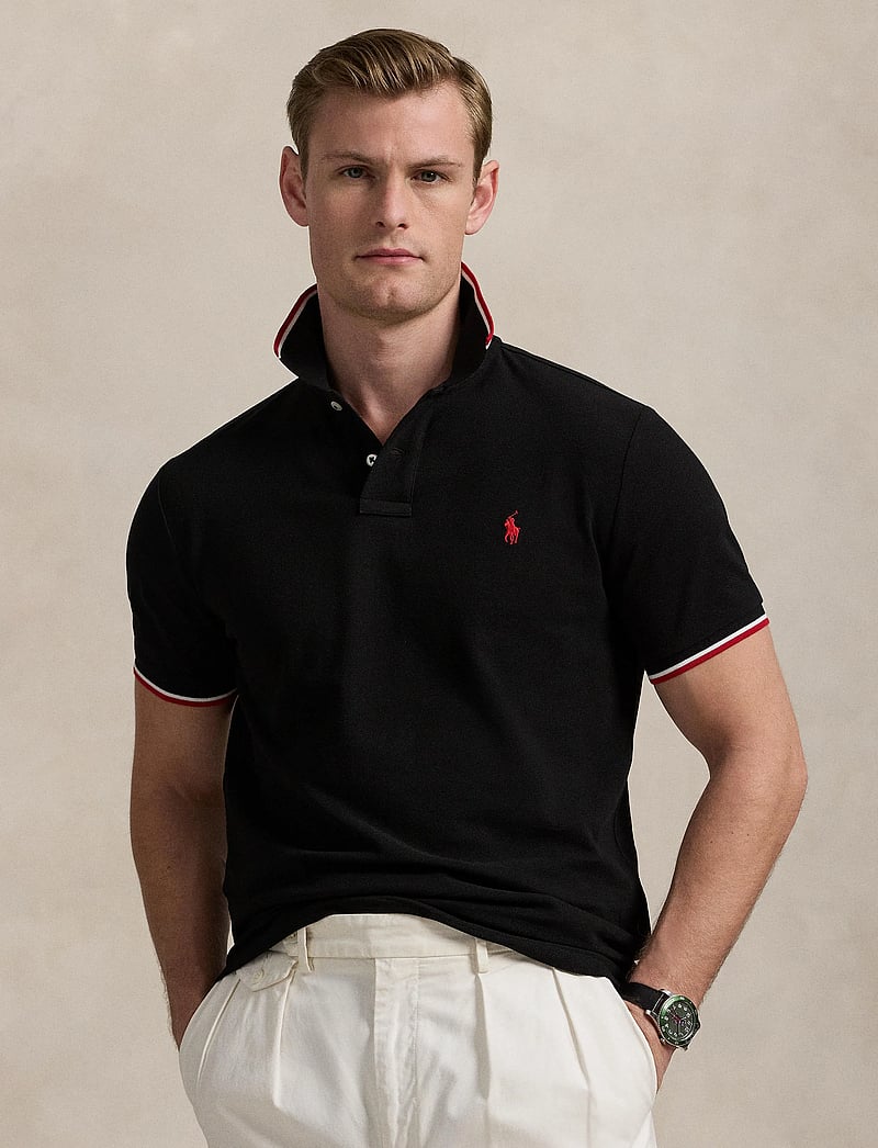 Polo Ralph Lauren - Custom Slim Fit Mesh Polo Shirt - kurzärmelig - polo black/c3870 - 3