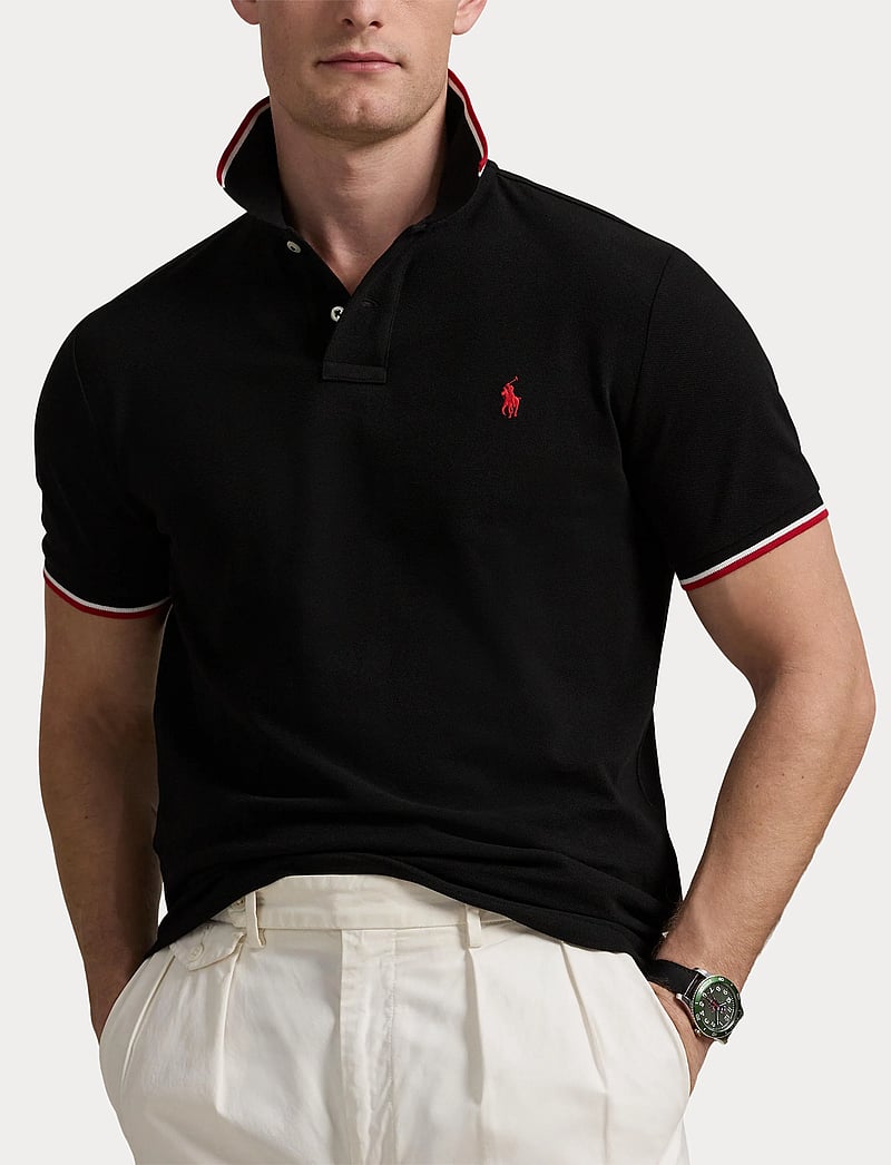 Polo Ralph Lauren - Custom Slim Fit Mesh Polo Shirt - kurzärmelig - polo black/c3870 - 5
