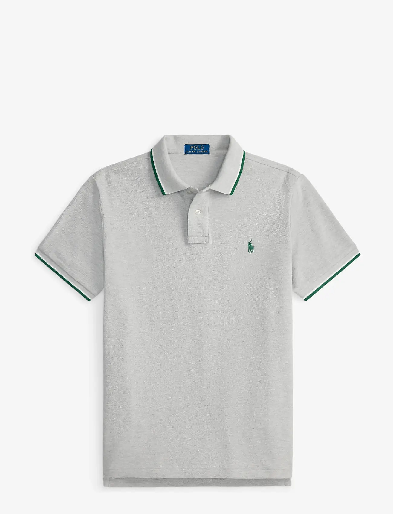 Polo Ralph Lauren - Custom Slim Fit Mesh Polo Shirt - kortærmede poloer - spring heather/c5 - 1