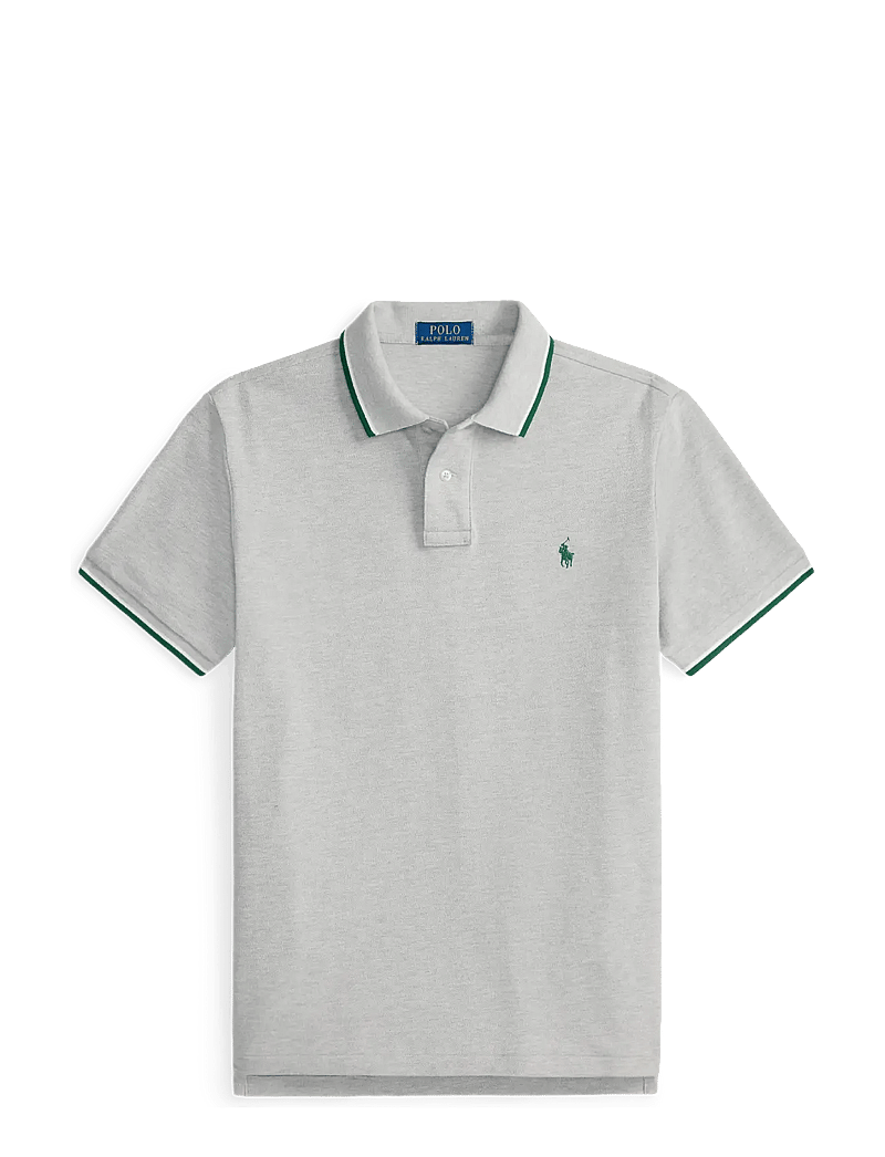 Polo Ralph Lauren - Custom Slim Fit Mesh Polo Shirt - kortærmede poloer - spring heather/c5 - 1