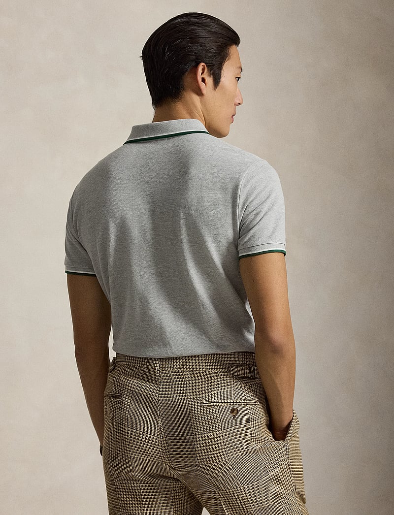 Polo Ralph Lauren - Custom Slim Fit Mesh Polo Shirt - kortærmede poloer - spring heather/c5 - 2
