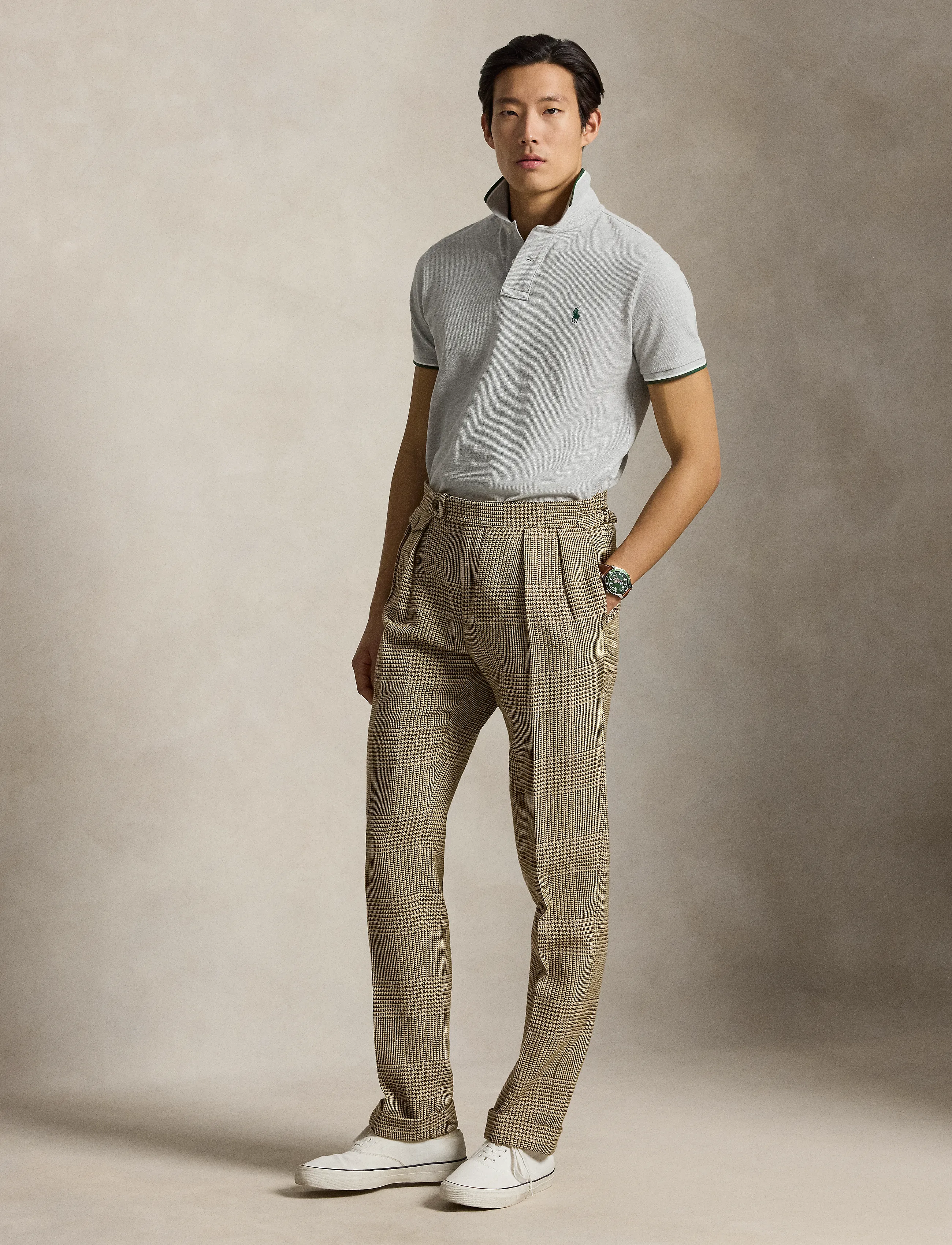 Custom Slim Fit Mesh Polo Shirt 4