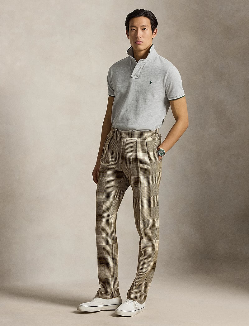 Polo Ralph Lauren - Custom Slim Fit Mesh Polo Shirt - kortærmede poloer - spring heather/c5 - 3