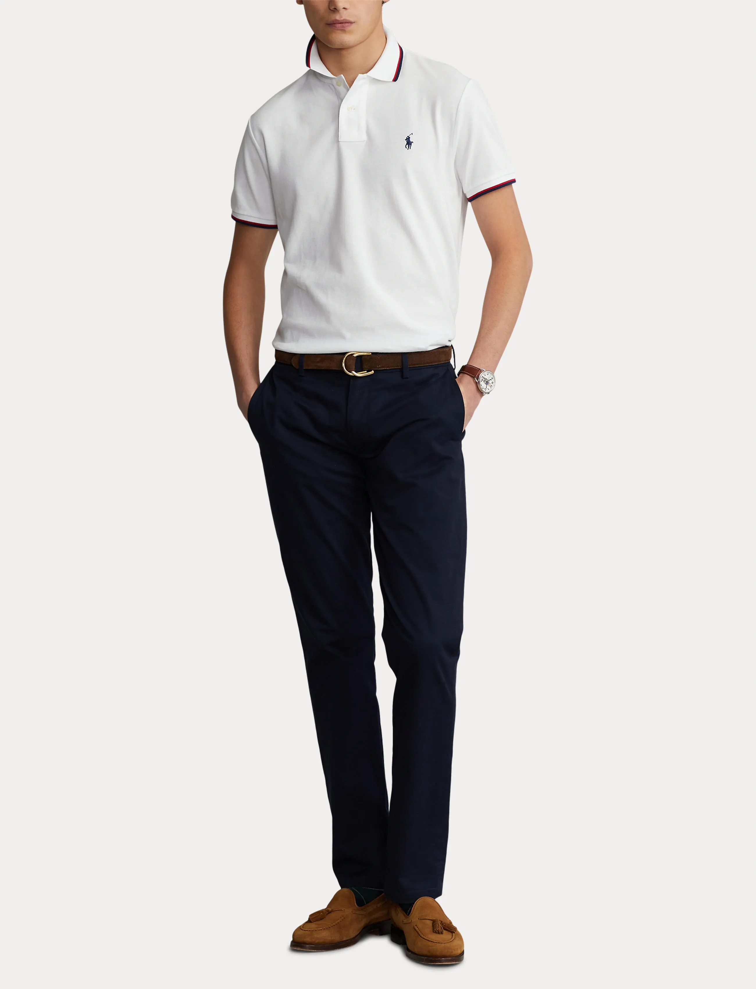 Custom Slim Fit Mesh Polo Shirt 4