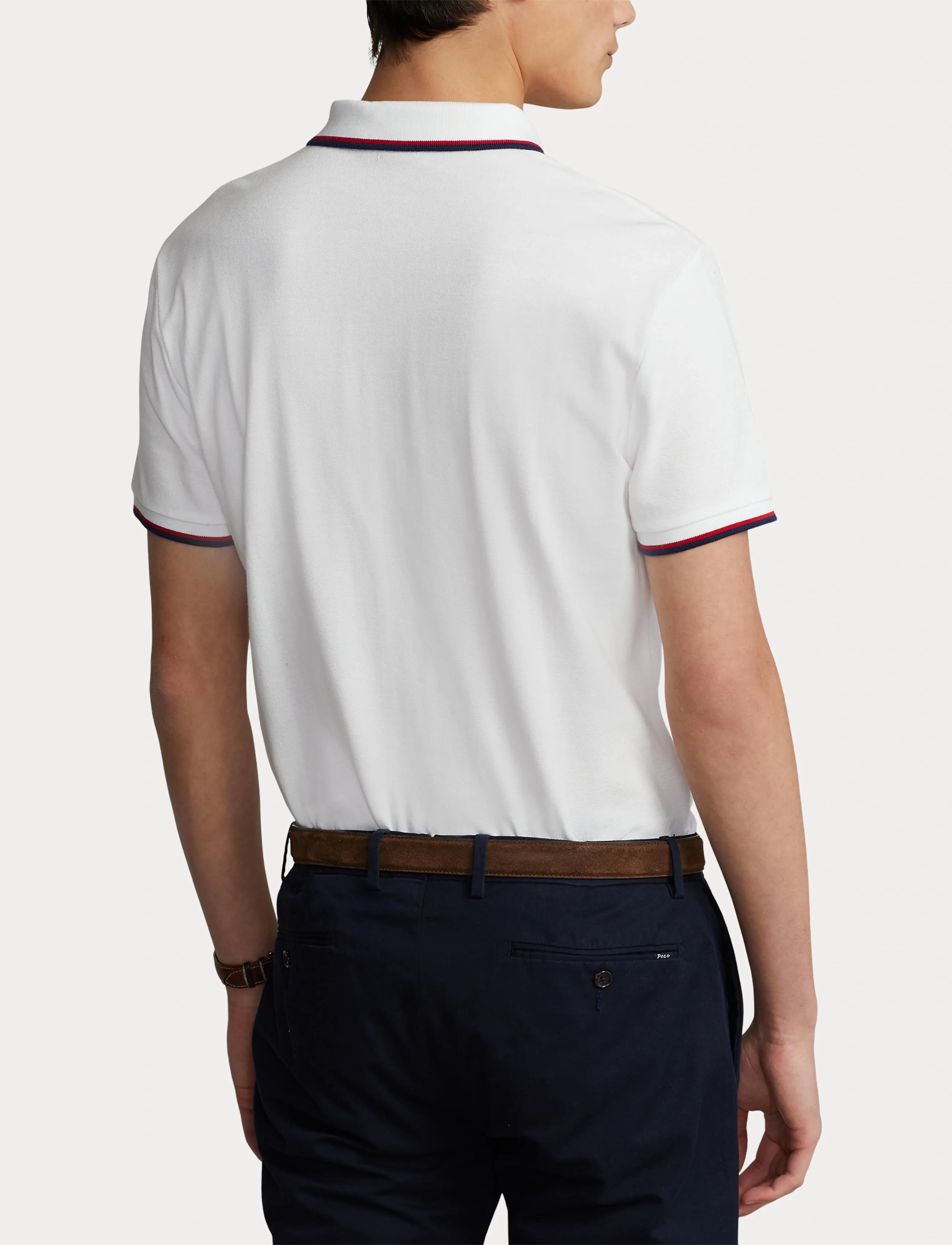 Custom Slim Fit Mesh Polo Shirt 6