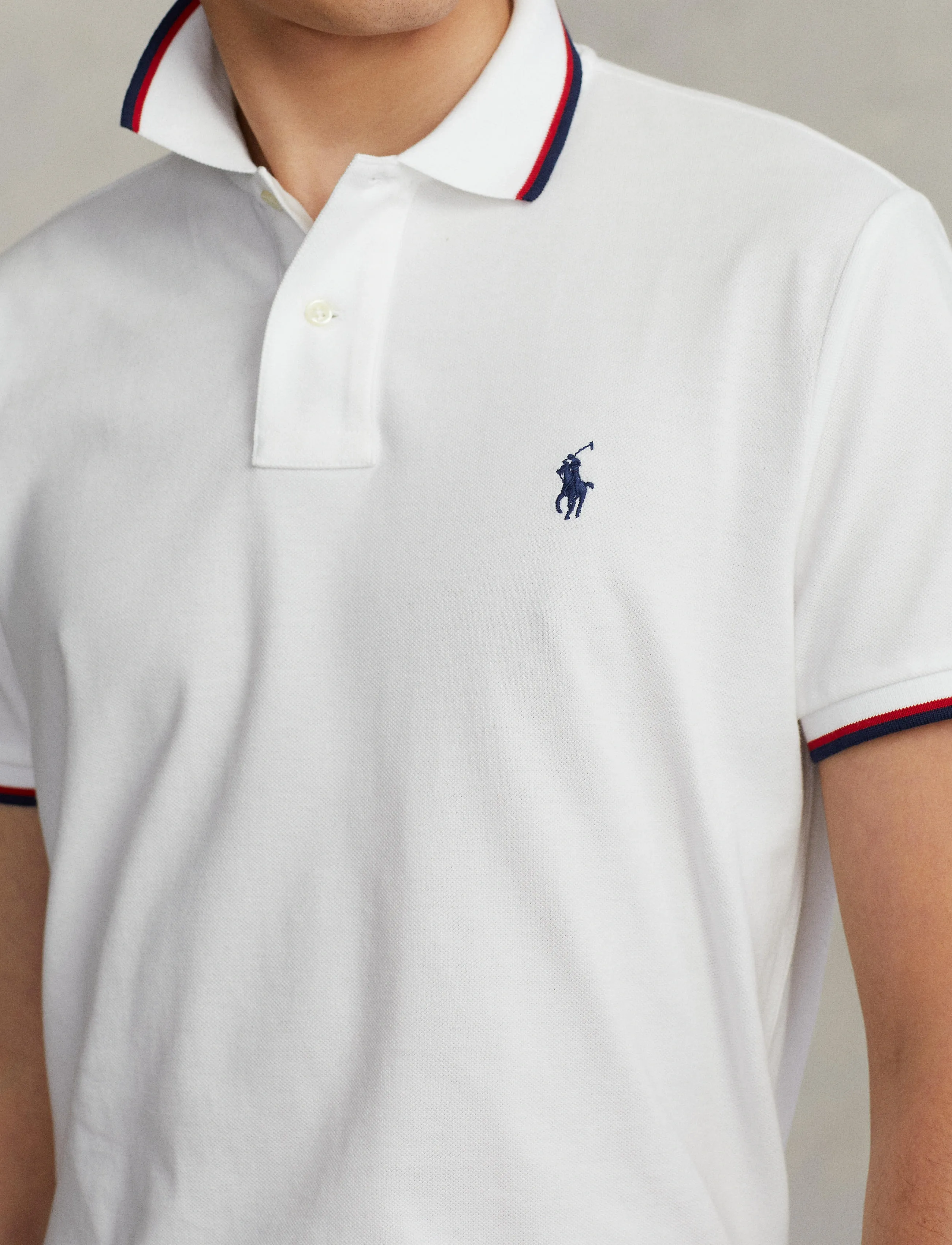 Custom Slim Fit Mesh Polo Shirt 7