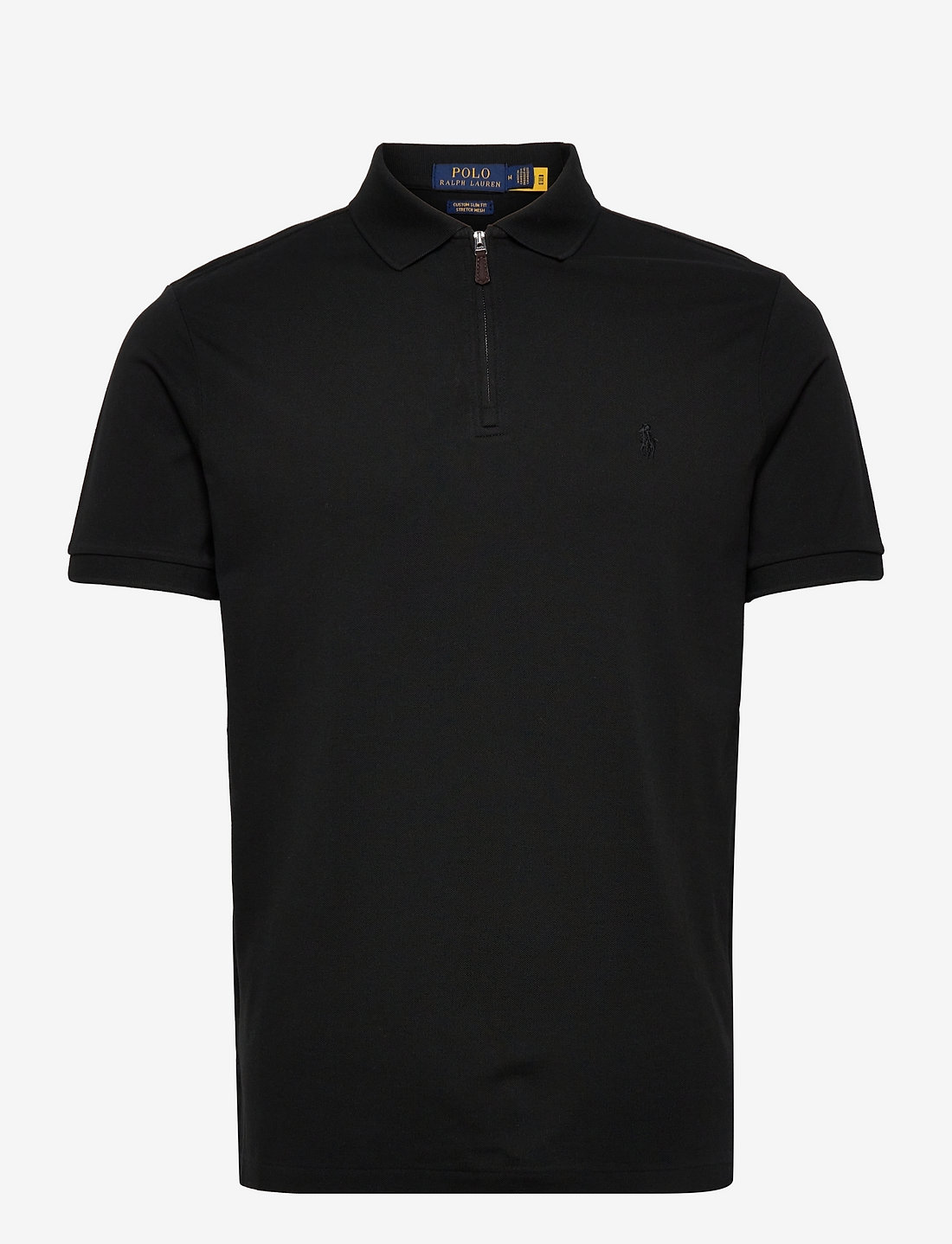 Custom slim sales stretch mesh polo