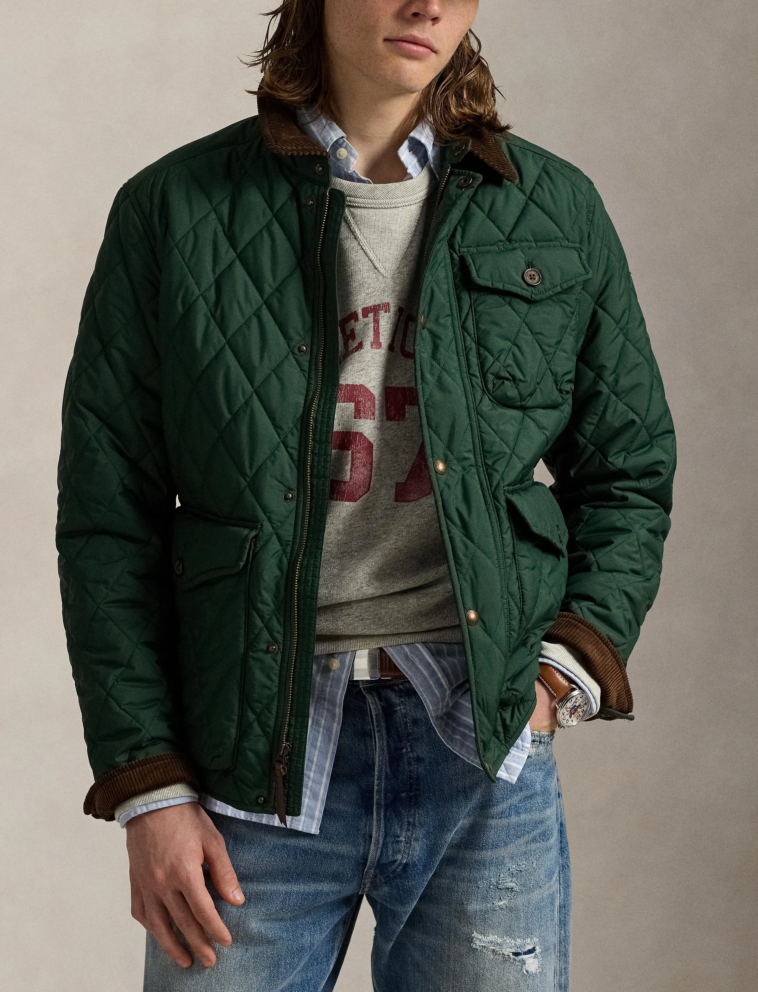 Polo Ralph Lauren 30D POLYESTER PW-BEATON JKT - Frühlingsjacken - BASIC FOREST / green