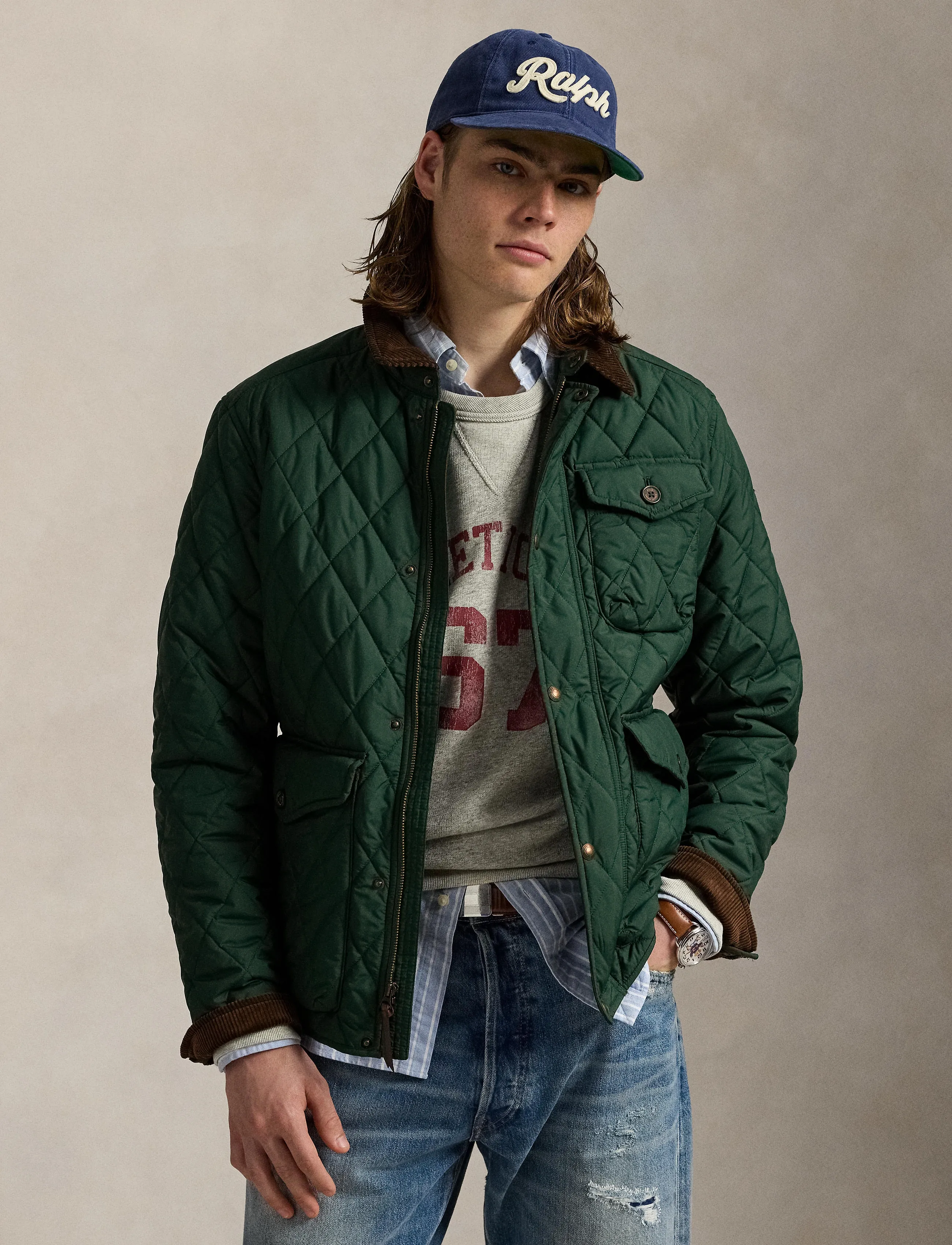 Polo Ralph Lauren - 30D POLYESTER PW-BEATON JKT - dygsniuotosios striukės - basic forest - 3