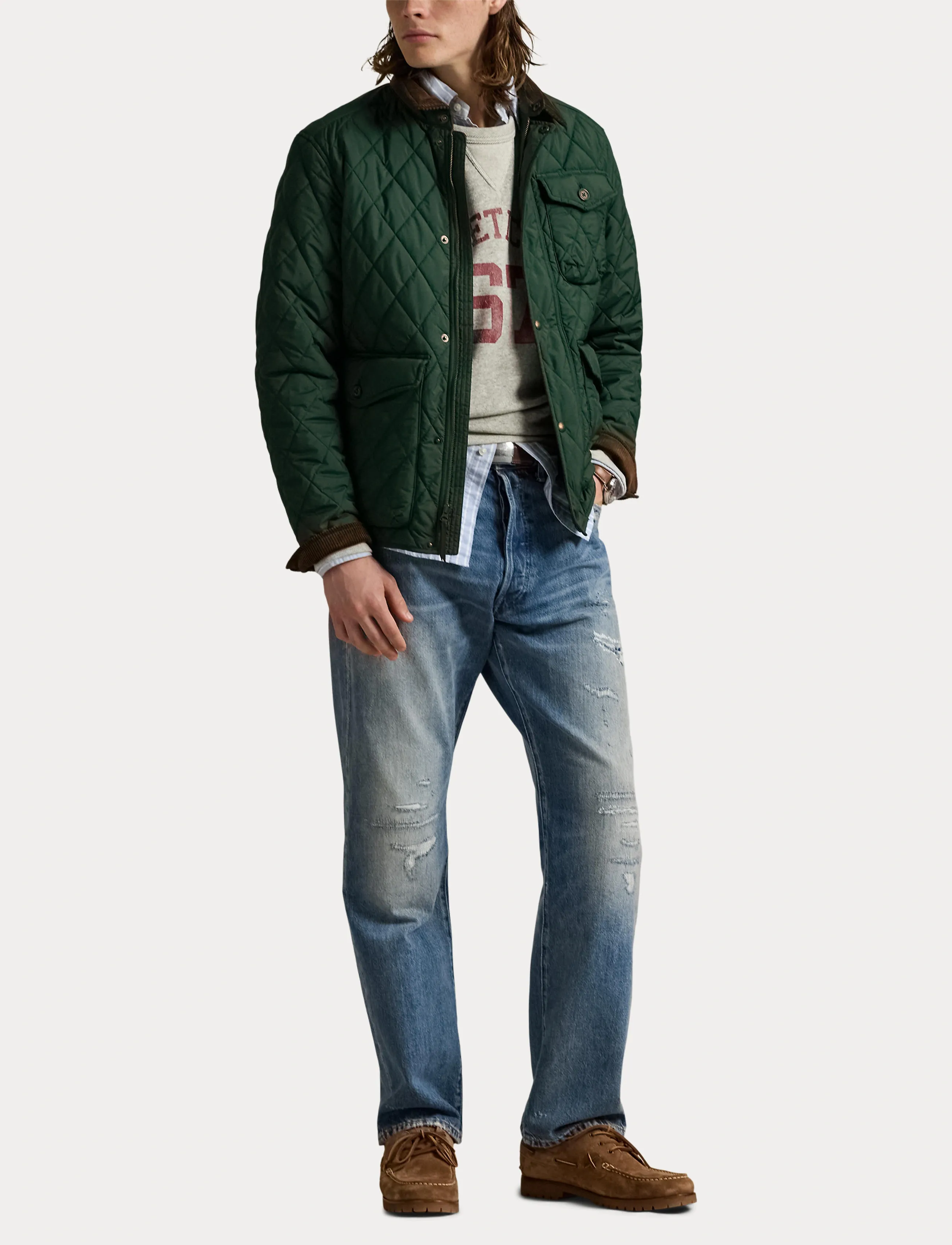 Polo Ralph Lauren - 30D POLYESTER PW-BEATON JKT - dygsniuotosios striukės - basic forest - 4