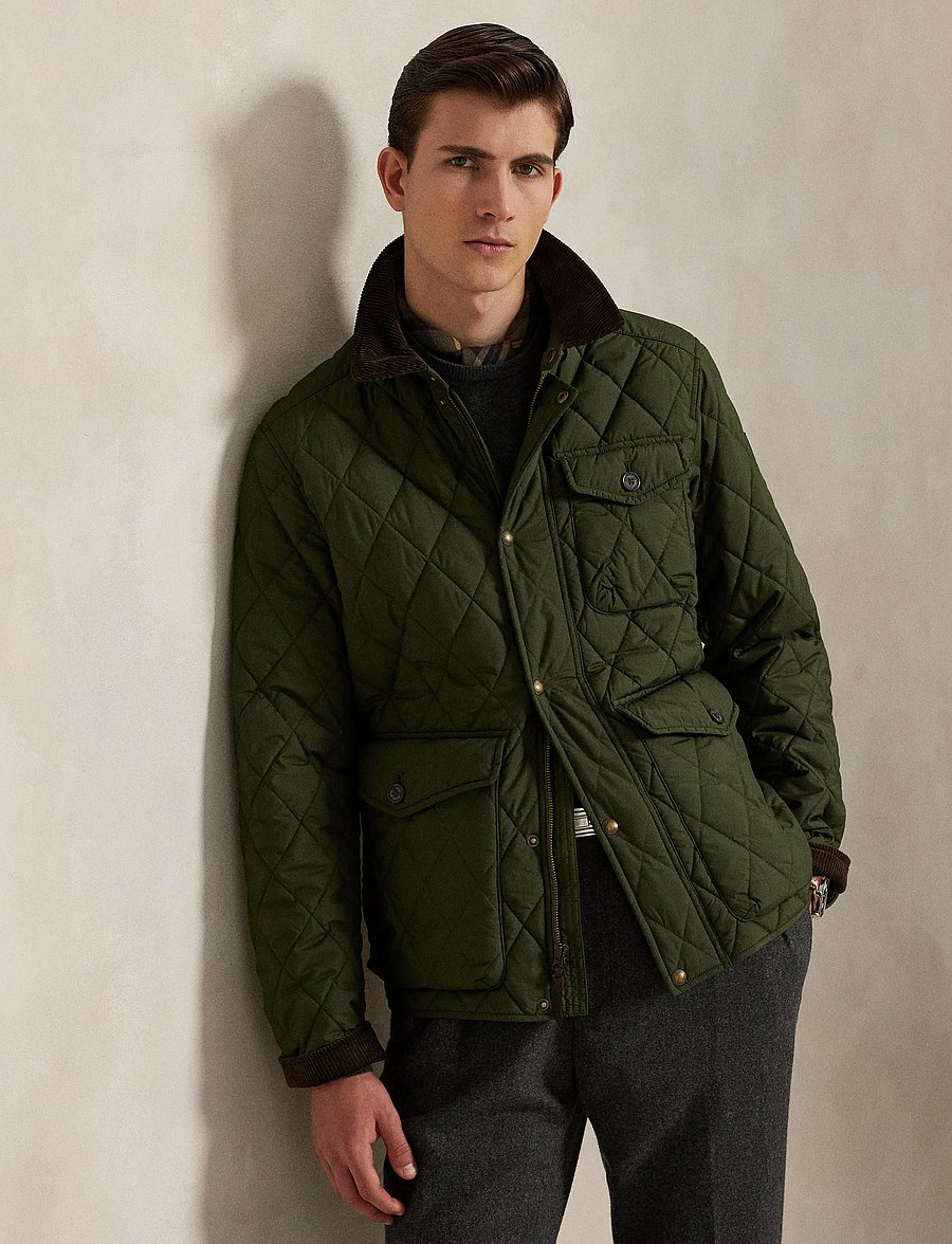 Polo Ralph Lauren - The Beaton Quilted Jacket - quilted jackets - company olive - 4