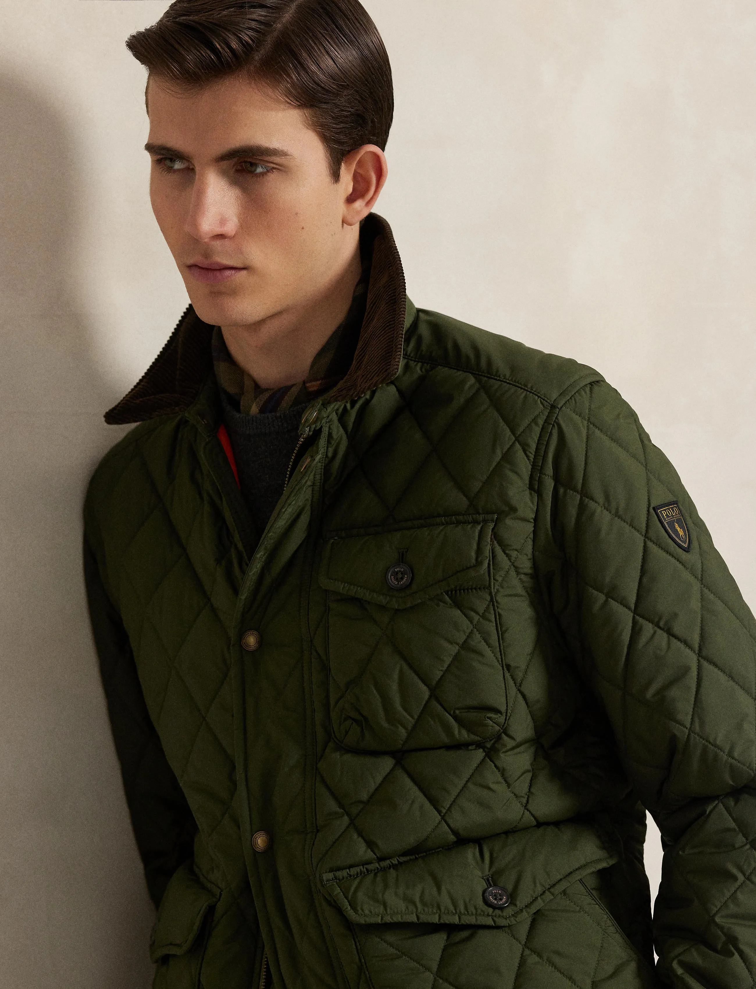 Polo Ralph Lauren - The Beaton Quilted Jacket - dygsniuotosios striukės - company olive - 5