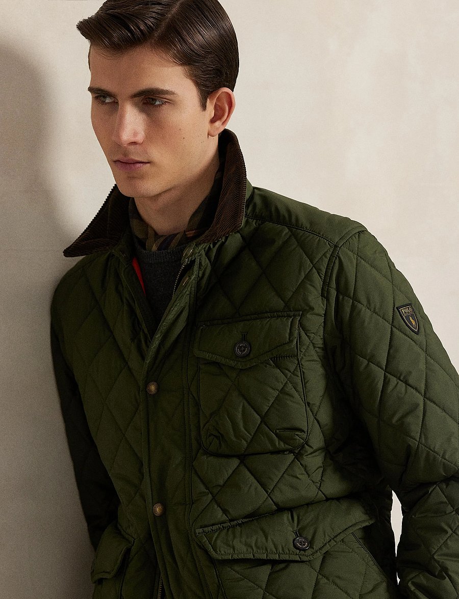 Polo Ralph Lauren - The Beaton Quilted Jacket - quilted jackets - company olive - 5