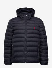 Polo ralph lauren jet black down padded hooded jacket deals