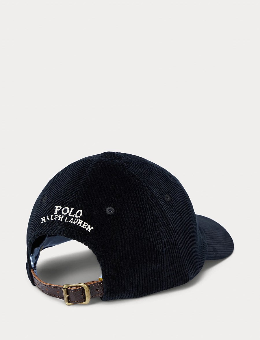 Polo Ralph Lauren - Corduroy Ball Cap - polo black - 0