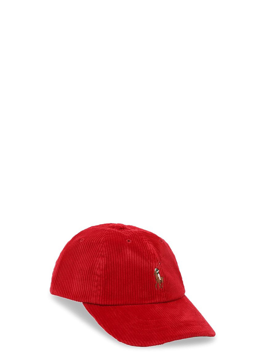 Polo Ralph Lauren - 10 WALE CORDUROY-CLS SPRT CAP - nokamütsid - ralph red - 0