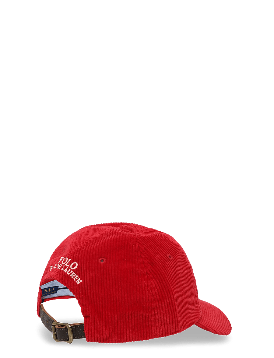 Polo Ralph Lauren - 10 WALE CORDUROY-CLS SPRT CAP - nokamütsid - ralph red - 1