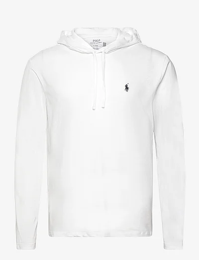 White hoodie polo sale