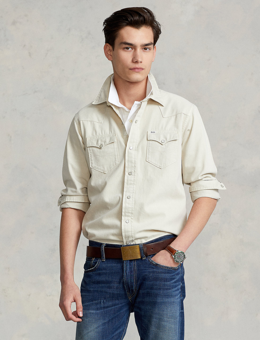 Polo ralph lauren top classic fit western shirt