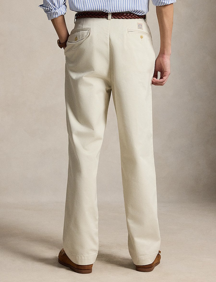 Polo Ralph Lauren - Whitman Relaxed Fit Pleated Chino Pant - chinos - new stone - 3