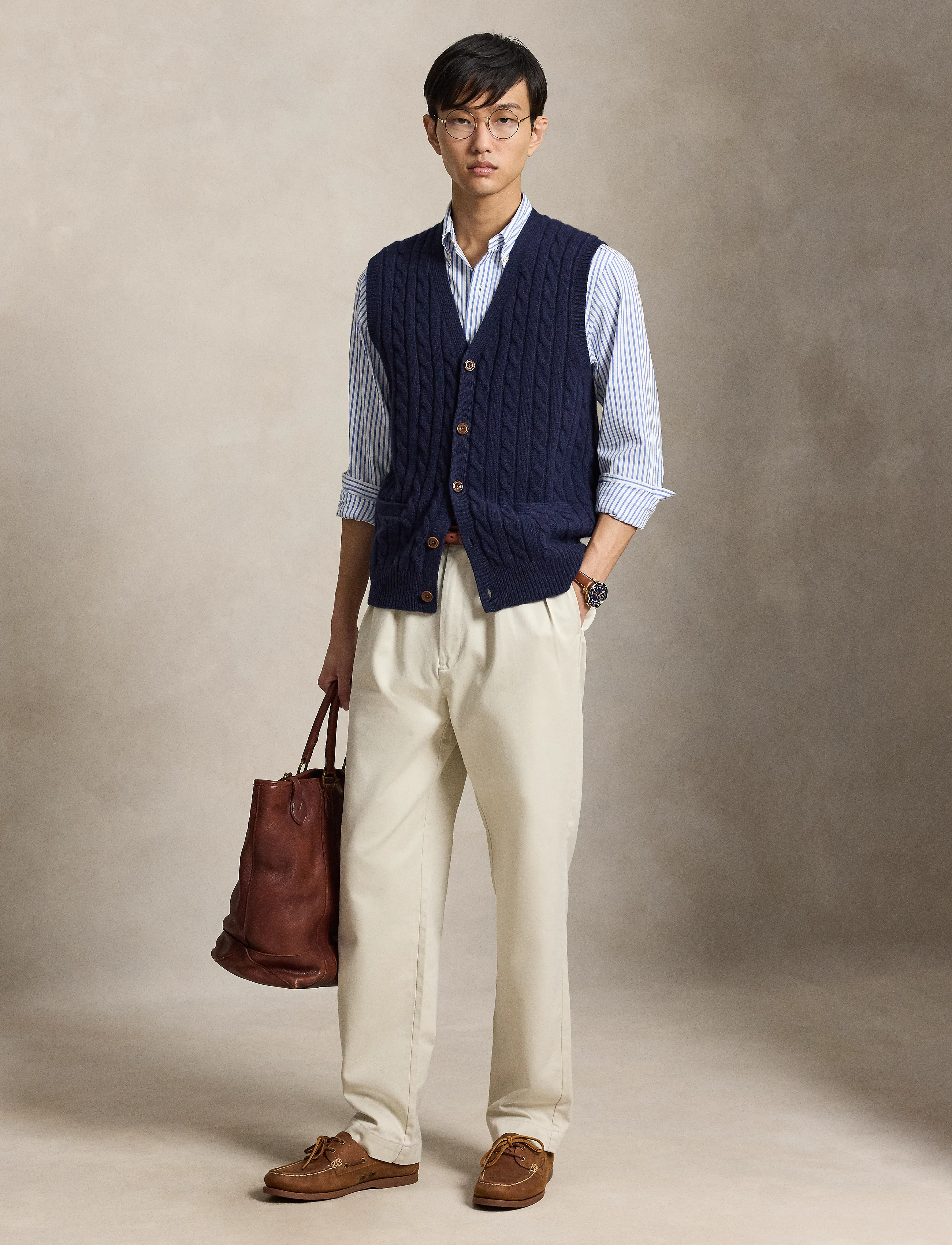 Polo Ralph Lauren - Whitman Relaxed Fit Pleated Chino Pant - chinos - new stone - 5