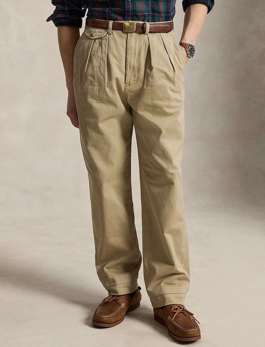 Polo Ralph Lauren - Whitman Relaxed Fit Pleated Chino Pant - chinos - rl khaki - 0
