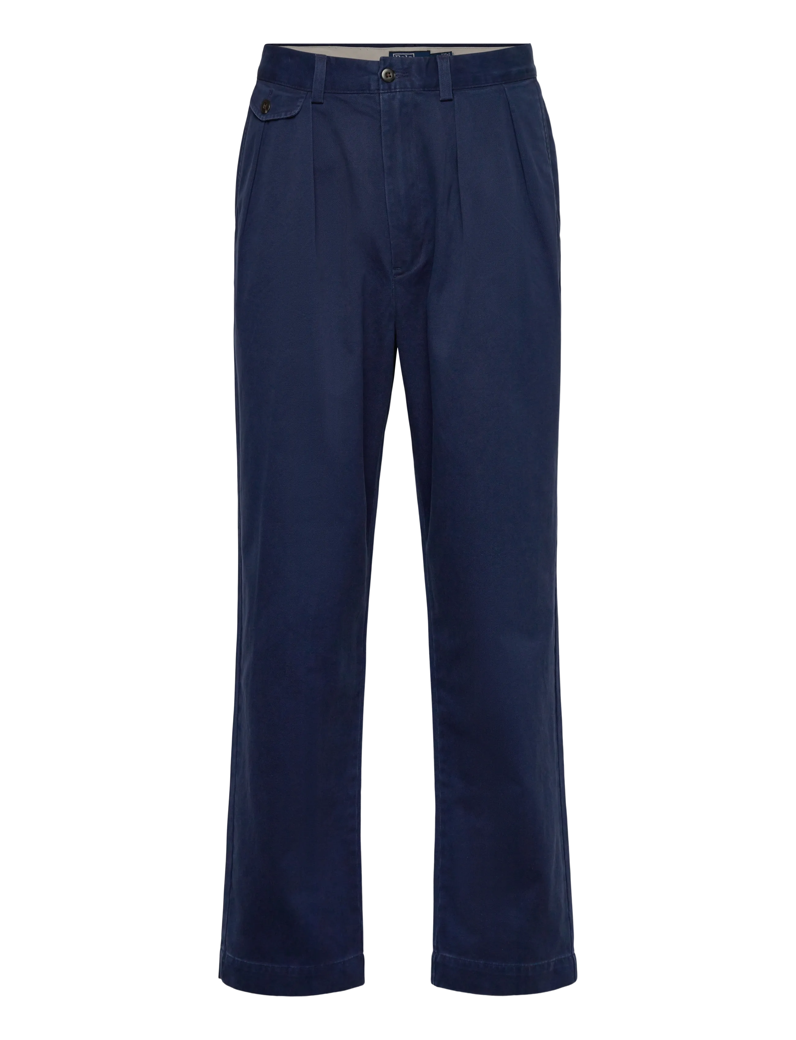 Polo Ralph Lauren Whitman Relaxed Fit Pleated Chino Pant - Byxor - WASHED NEWPORT NA / navy