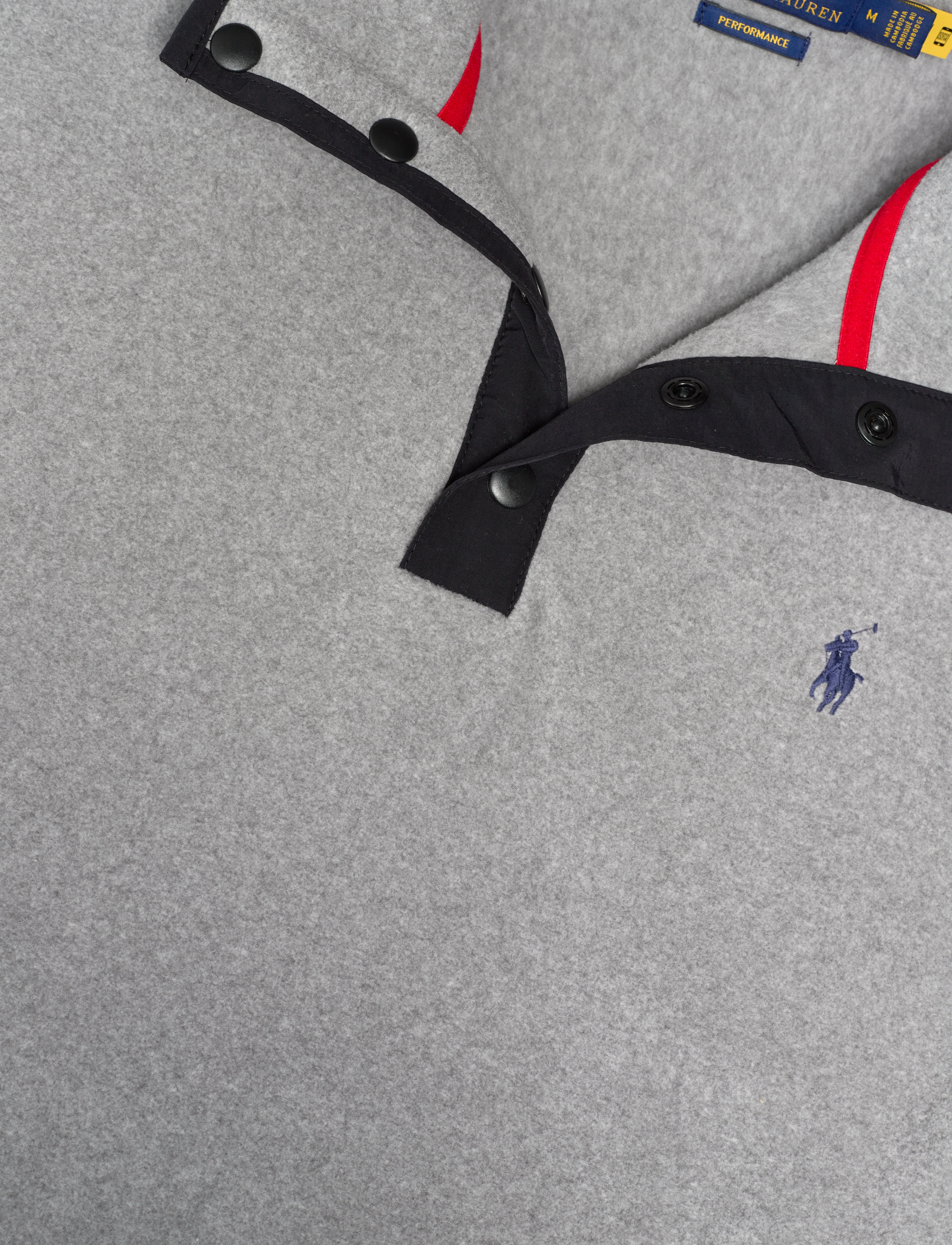 Polo Ralph Lauren - Brushed Fleece Mockneck Pullover - andover heather - 5