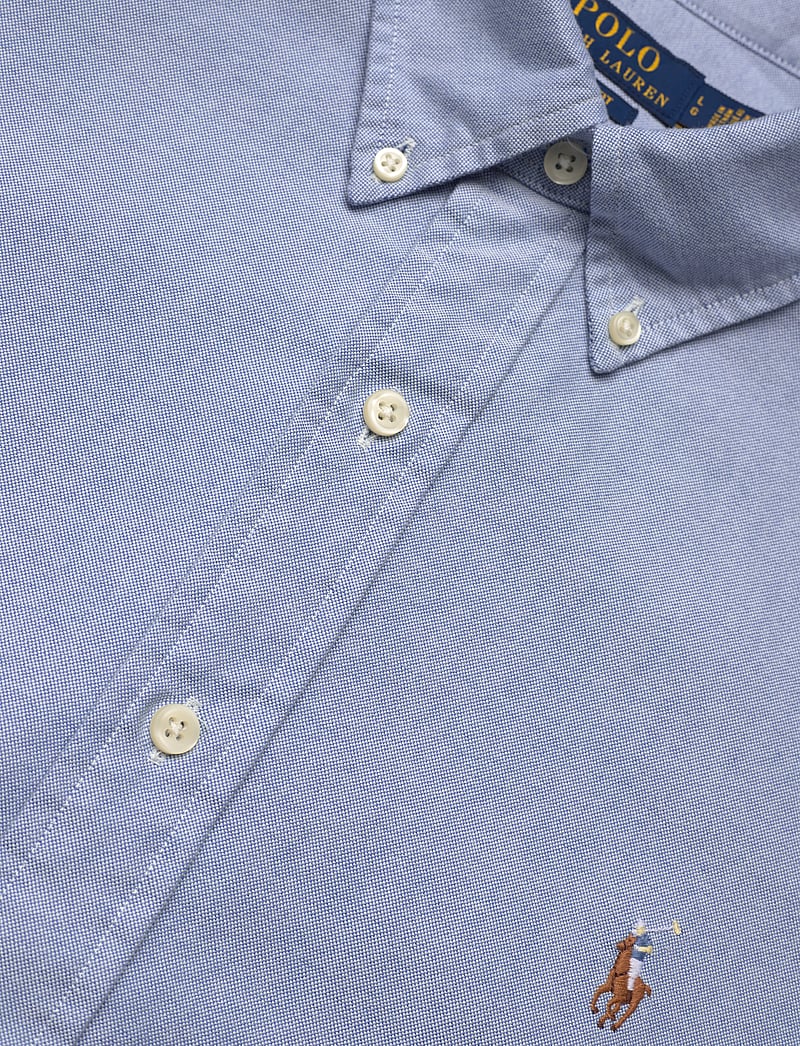 Polo Ralph Lauren - Custom Fit Oxford Shirt - kurzarmhemden - bsr blue - 3