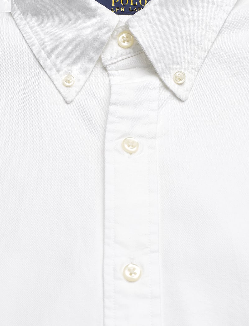 Polo Ralph Lauren - Custom Fit Oxford Shirt - kortärmade skjortor - bsr white - 2