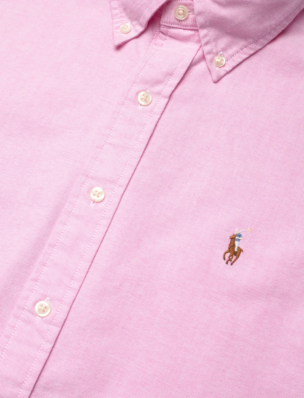 Polo Ralph Lauren - Custom Fit Oxford Shirt - lühikeste varrukatega särgid - new rose - 3