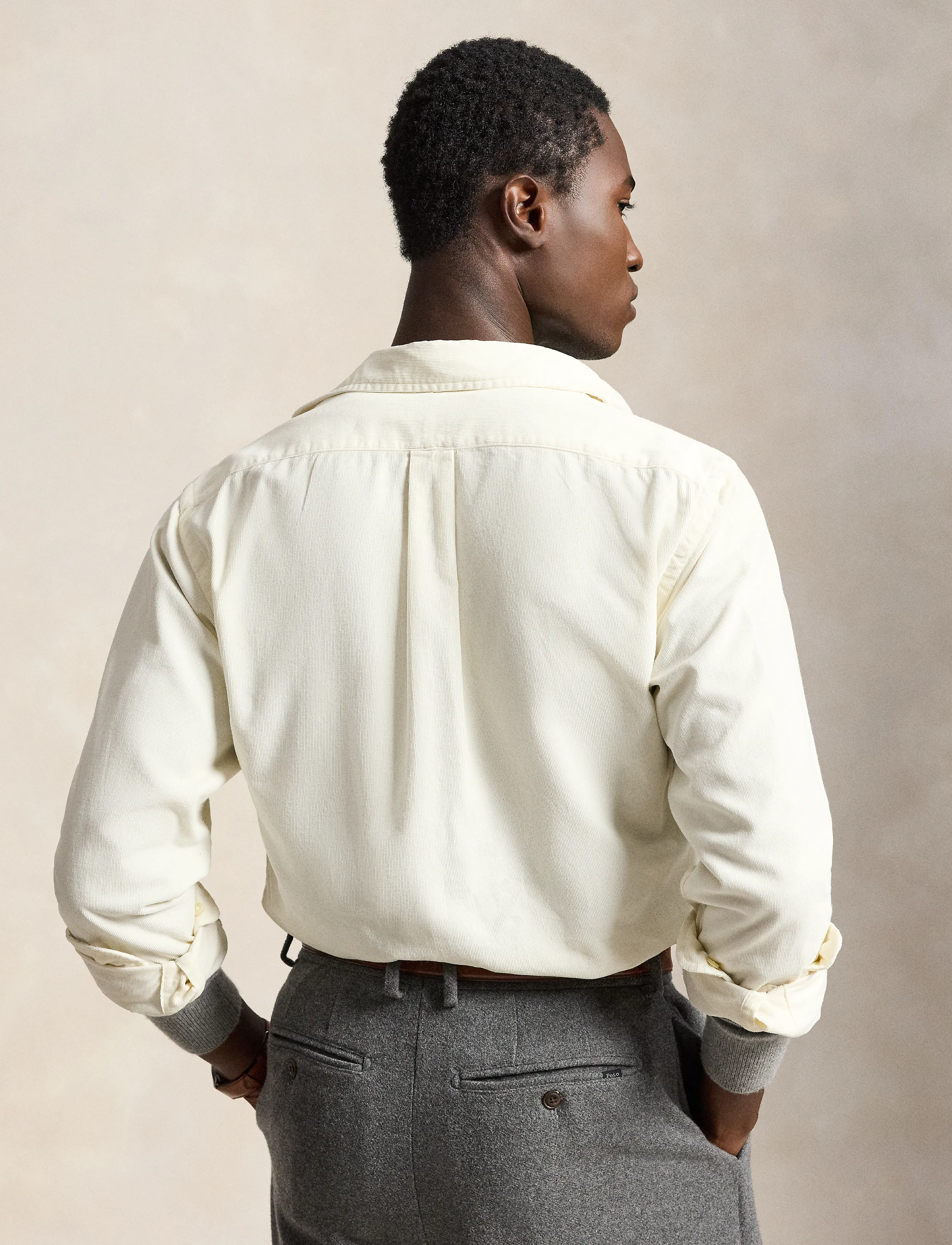 Polo Ralph Lauren - Custom Fit Corduroy Shirt - corduroy shirts - clubhouse cream - 3