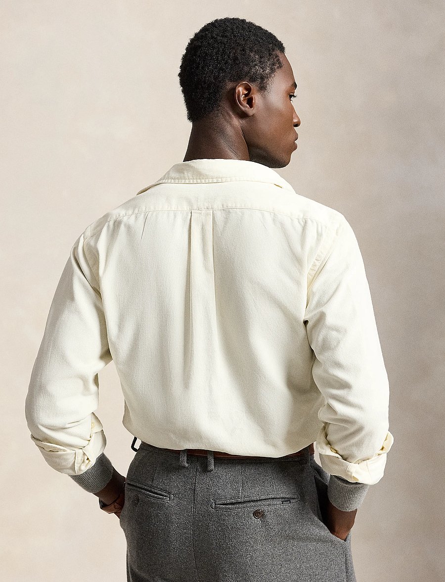 Polo Ralph Lauren - Custom Fit Corduroy Shirt - manchesterskjortor - clubhouse cream - 3