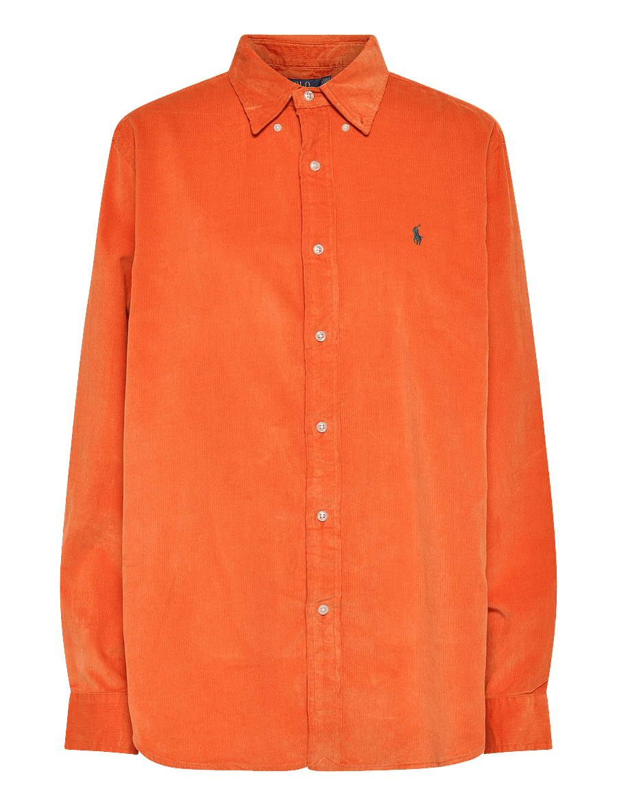 Polo Ralph Lauren - Custom Fit Corduroy Shirt - corduroy shirts - college orange w - 0