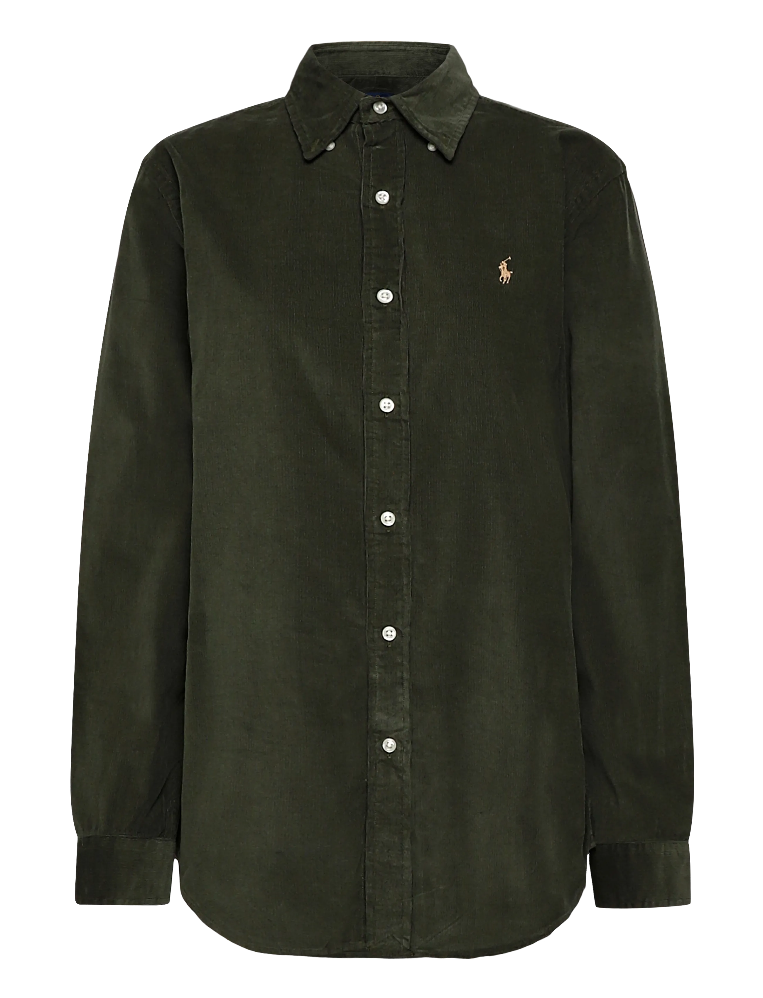 Polo Ralph Lauren Custom Fit Corduroy Shirt - Corduroy shirts - COMPANY OLIVE W/K / khaki/green