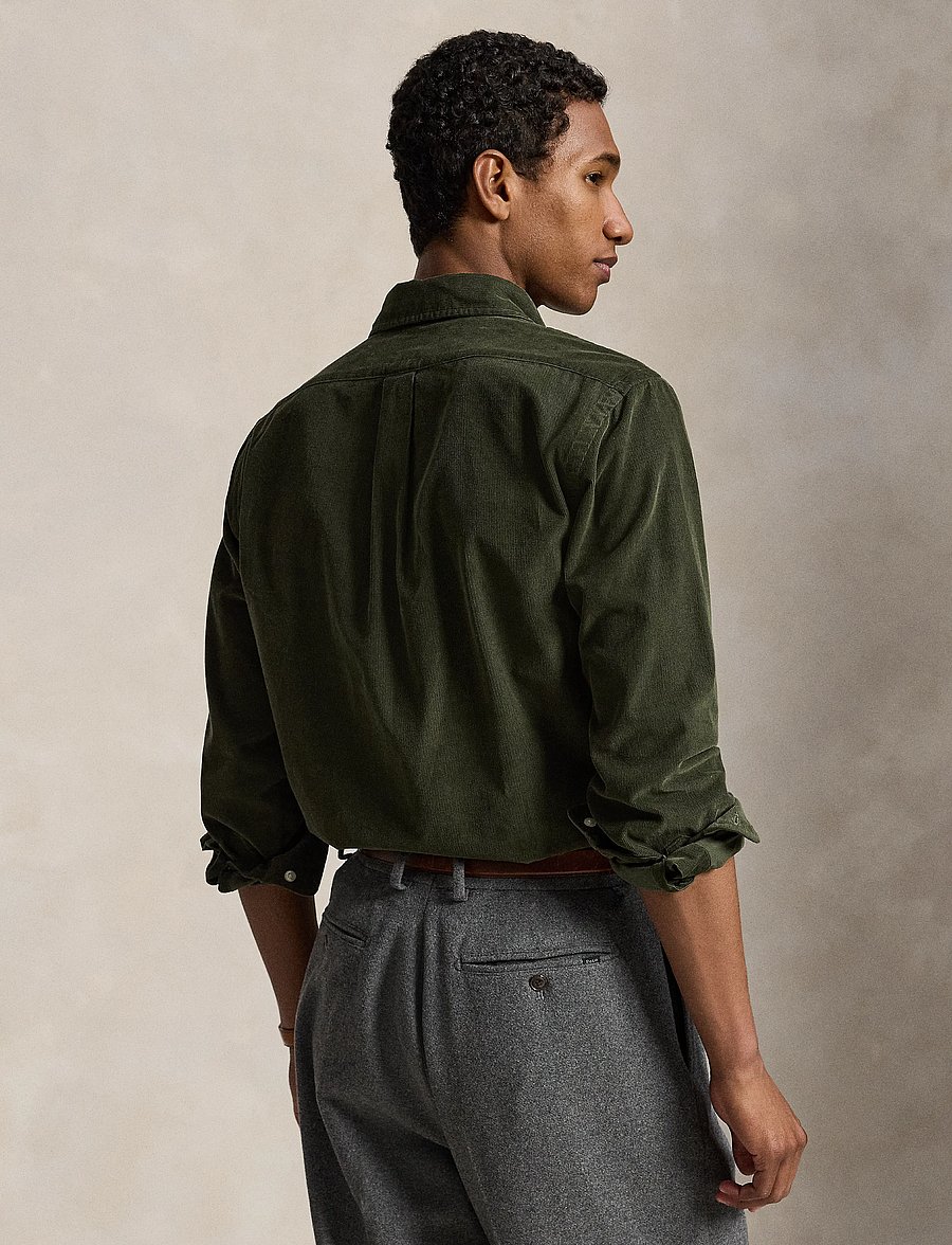 Polo Ralph Lauren - Custom Fit Corduroy Shirt - cordhemden - company olive w/k - 4