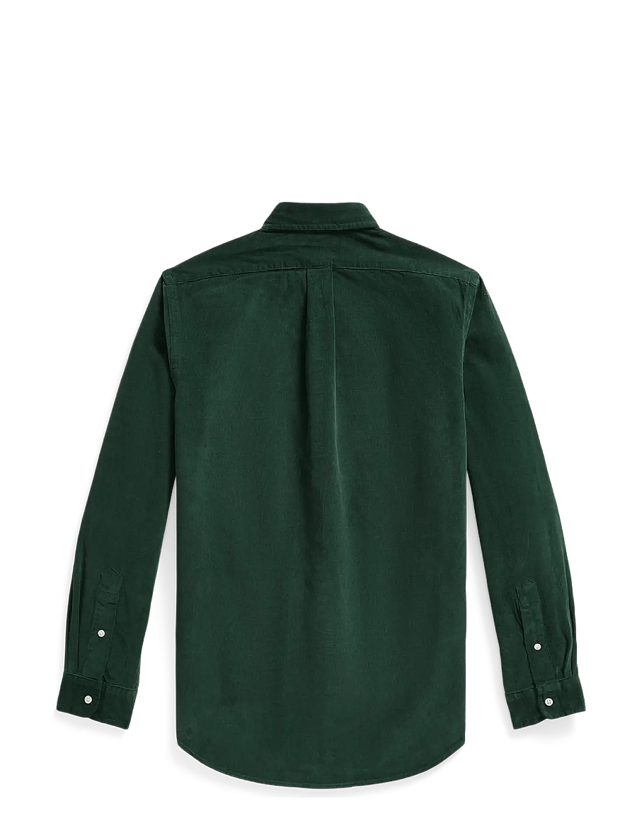 Polo Ralph Lauren - Custom Fit Corduroy Shirt - moss agate w/wine - 1